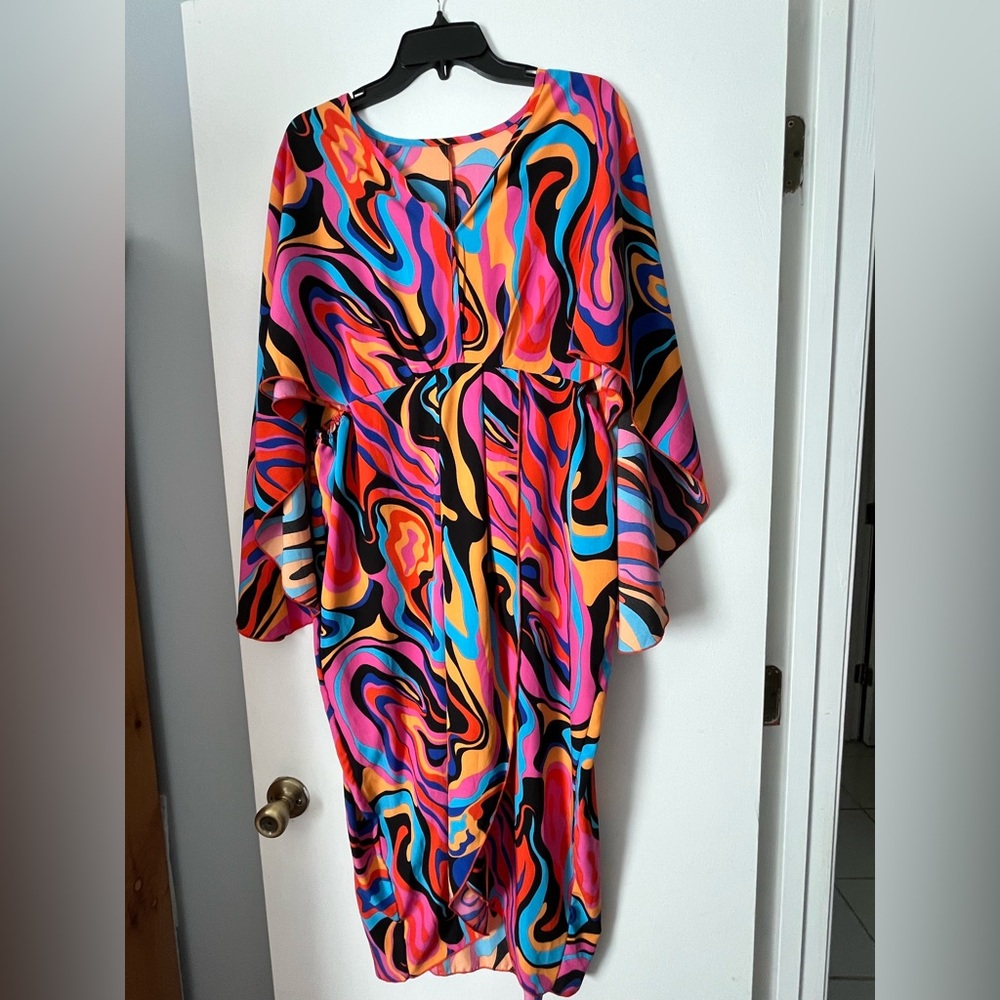 SHEIN Multicolor Abstract Dress